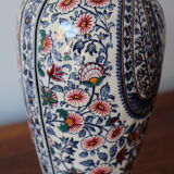 Faience vase from Gien cashmere decoration