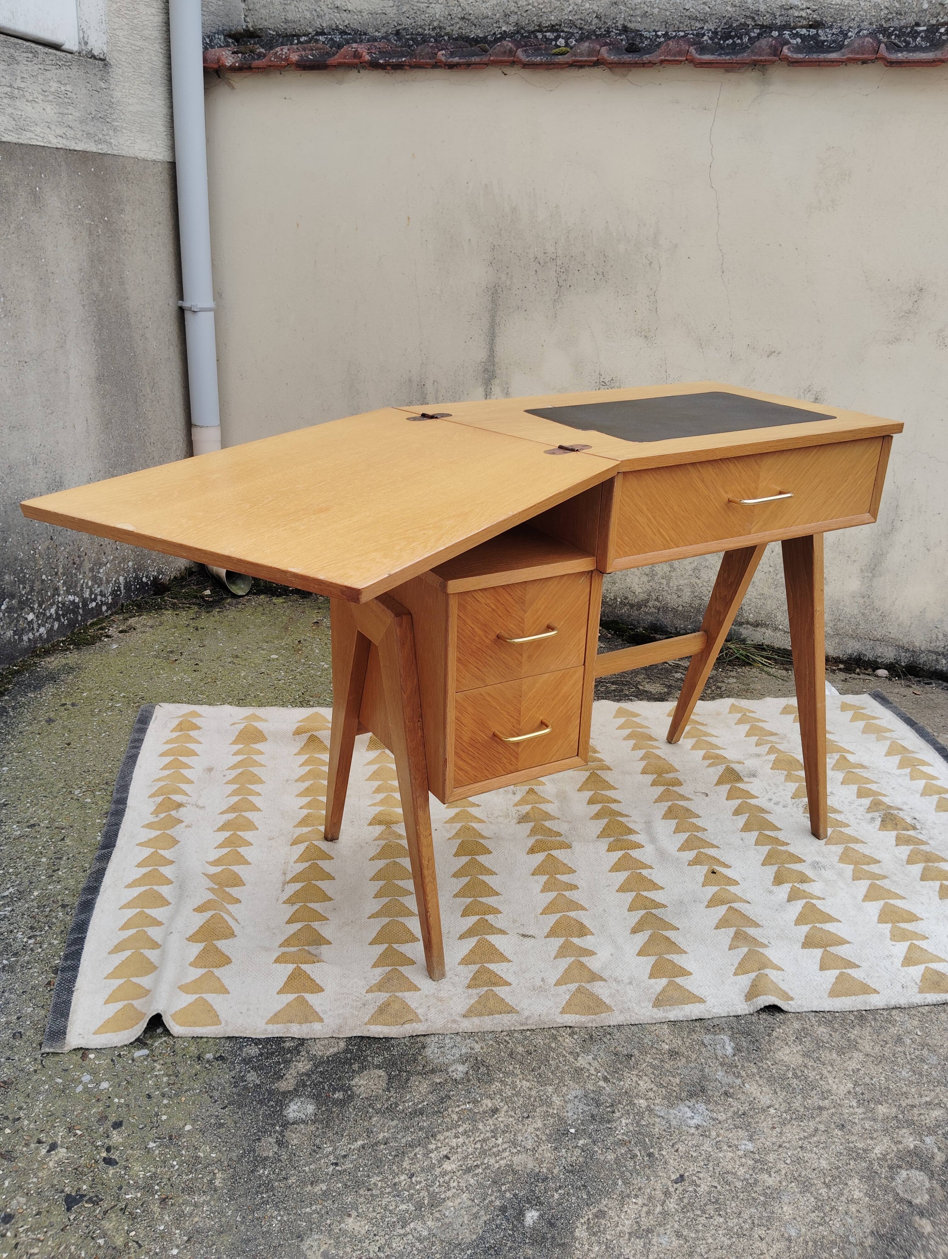 Scandinavian desk based on a Singer piece of furniture.