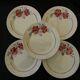 5 assiettes plates en faïence de BADONVILLER. Modèle Strasbourg.