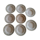 Lot de 8 assiettes creuses en faïence de Longwy