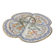 Four-lobed beggar worker's hors d'oeuvre in Chantilly porcelain, Japanese decor
