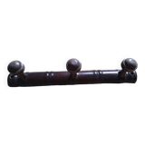 Vintage wooden wall coat rack