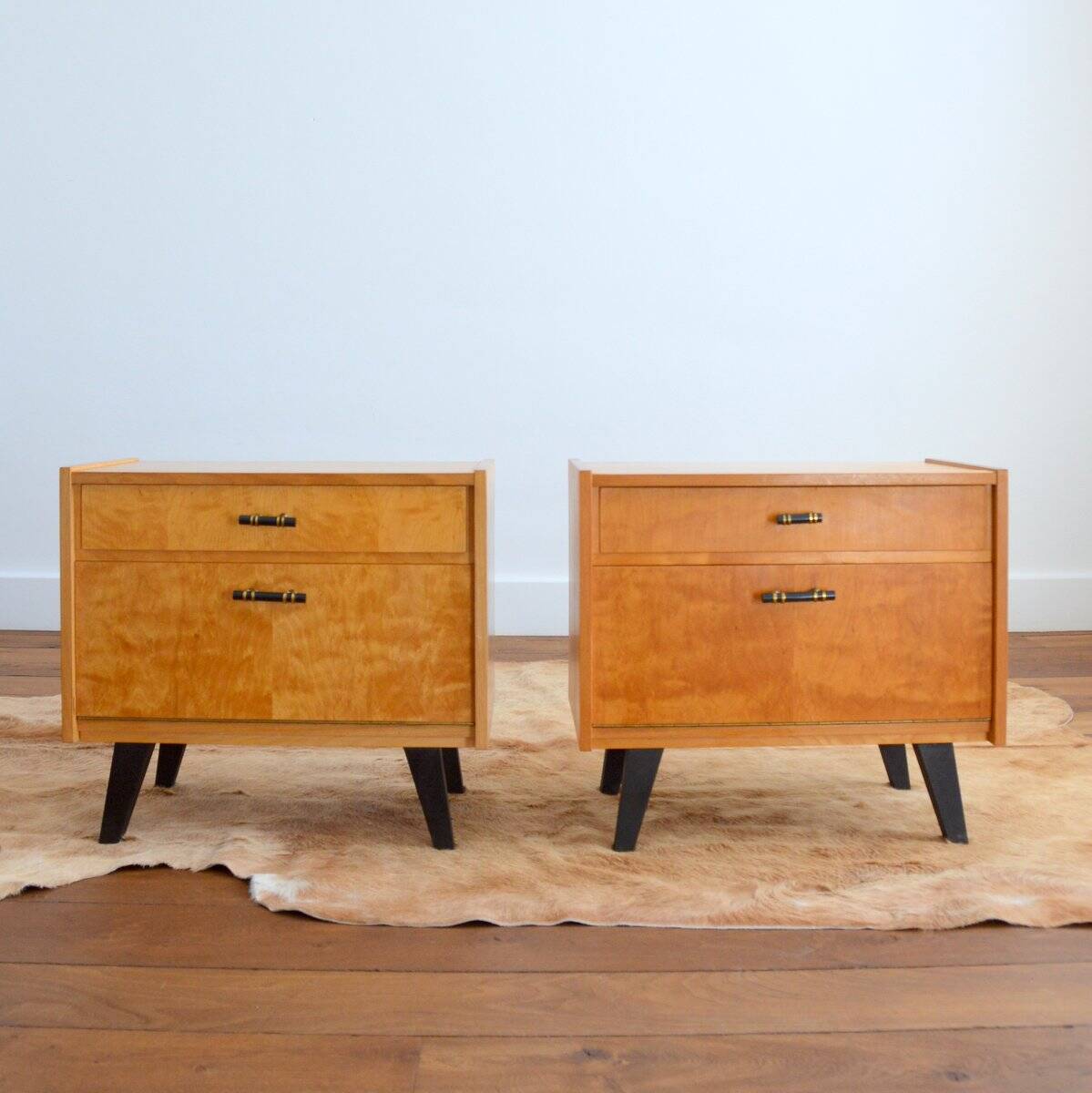 Pair of vintage 1960s bedside tables