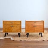 Pair of vintage 1960s bedside tables