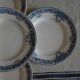 4 assiettes anciennes terre de fer longwy modèle « londres »