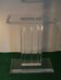 Vintage sculptural base for acrylic glass table, Italy, 2000s