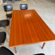 Rectangular extendable table in Scandinavian design made of solid teak.