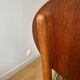 2 teak and velvet chairs - Denmark 1950s/60s