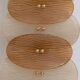 Pair of Murano Glass and Brass Wall Sconces