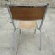 Bureau d’écolier et sa chaise assortie, année 70