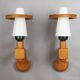 Pair of wall lights by Guillerme and Chambron