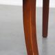 Green Cowhide Leather and Wooden Side / Dining / Desk Chair