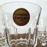 6 verres à vin en cristal