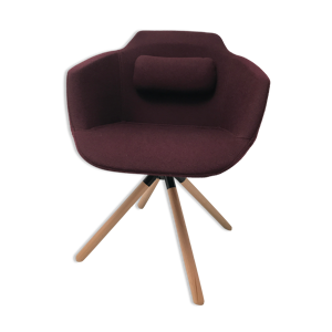Chaise pivotante en tissu