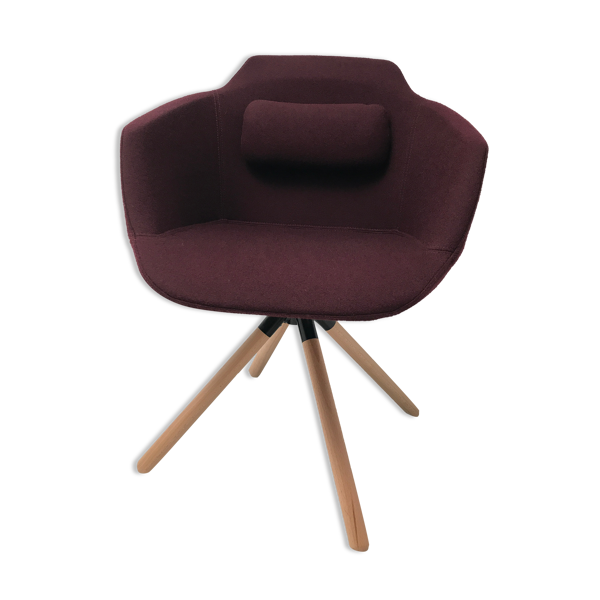 Chaise pivotante en tissu