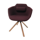 Chaise pivotante en tissu