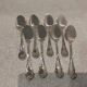 2 individual metal silver-plated sauce spoons by Christofle Marly