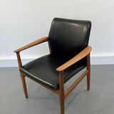 Mid-Century Danish Teak Armchair by Grete Jalk for Glostrup, 1960s
