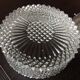 Plafonnier rond pointes de diamant / vintage années 60-70