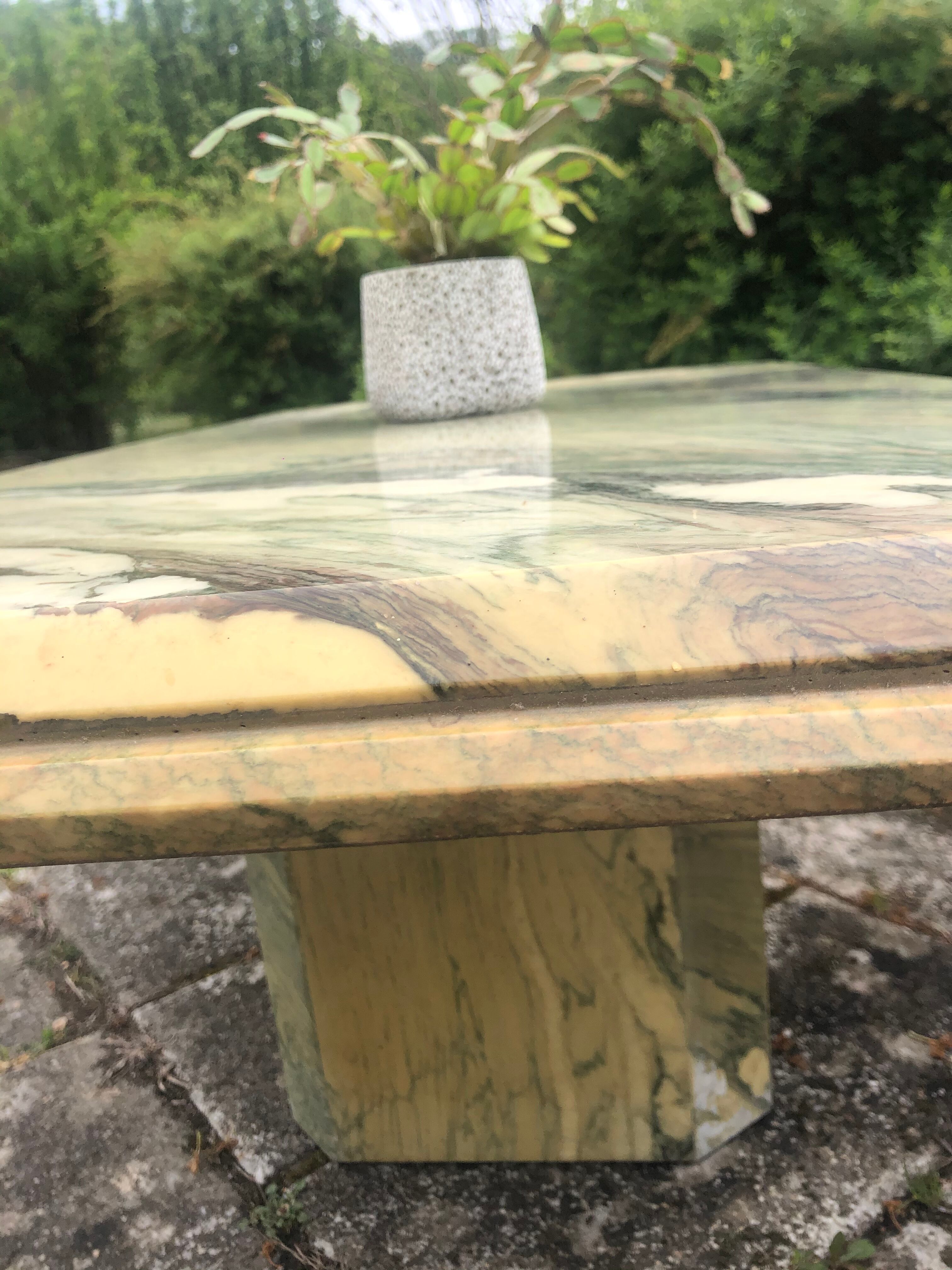Marble coffee table
