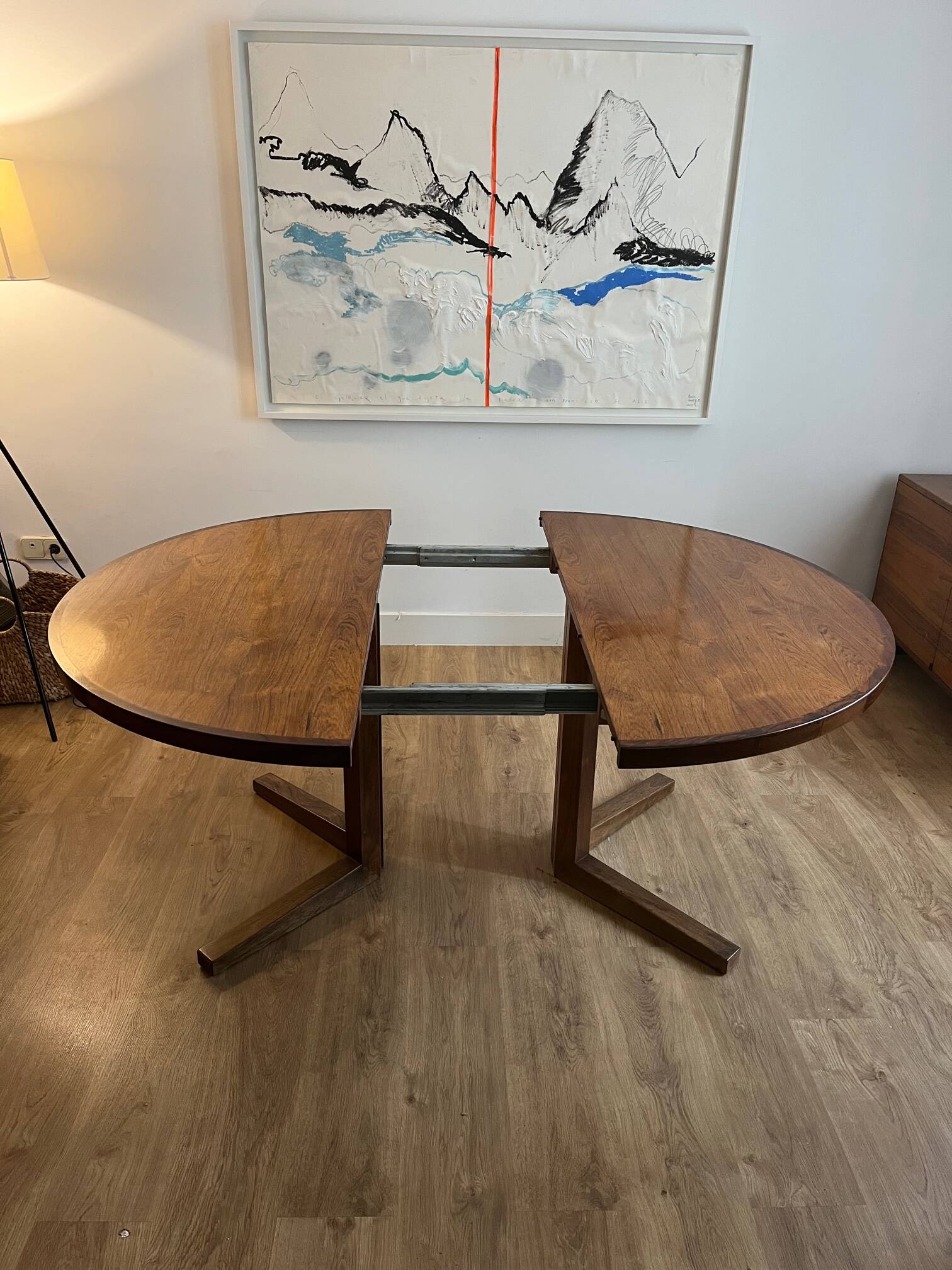 Dining table. danish design, 1960. in rosewood