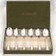 Christofle Malmaison, 6 mocha spoons, coffee, 10 cm, condition close to new.