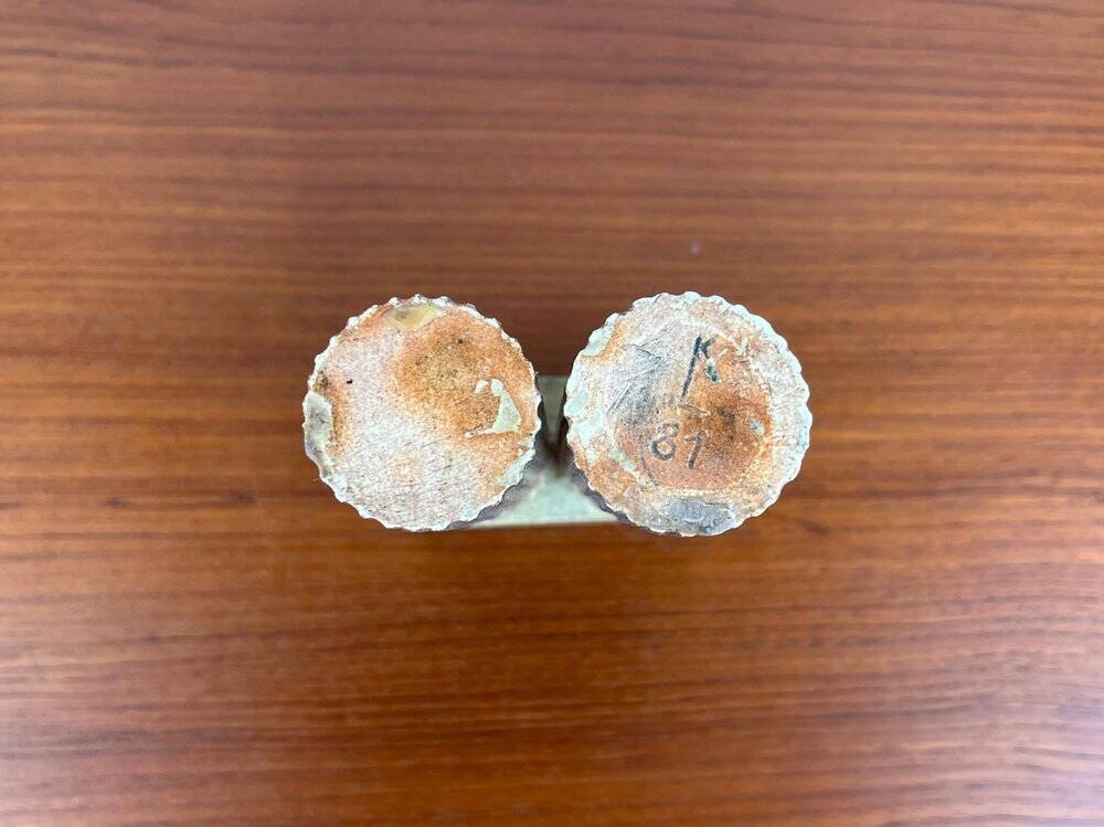 Klaus Lehmann, postmodern brutalist German pottery, sculpted column vase, 1981, ceramic