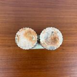 Klaus Lehmann, postmodern brutalist German pottery, sculpted column vase, 1981, ceramic