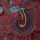 Vintage hand-embroidered tribal tapestry 54x190 cm