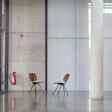 PAIR FOLDING-CHAIRS S88 BY OSVALDO BORSANI FOR TECNO
