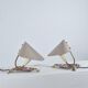 Pair of vintage brass wall or table lamps from the 1950s.