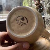 Stoneware milk pitcher