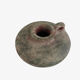 Aged patina rustic vase green