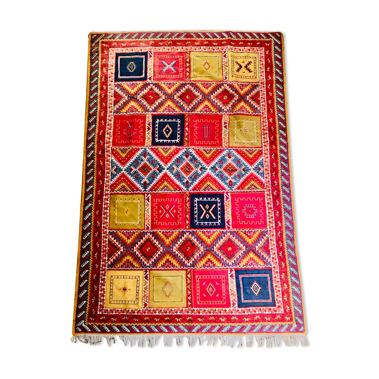 Tapis taznakht berbère coloré