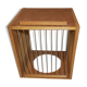Wood cage for curiosity cabinet