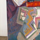 The reading table, oil on canvas