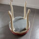 Louis XVI velvet stool