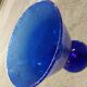 Glass cup of Biot, cobalt blue