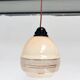 Beige with gold colored ceiling lamp, 1960s
