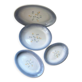 4 serving dishes Orchies Moulin des loups