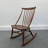Mid-Century Rocking Chair by Illum Wikkelsø for Niels Eilersen