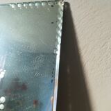 Art deco mirror in smoldered glass