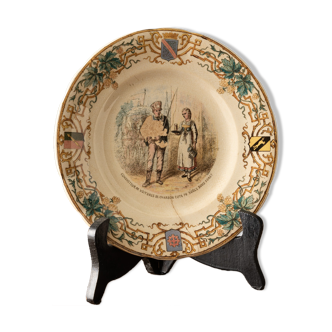 Decorative Alsace Sarreguemines Plate