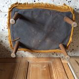 Velvet pouf