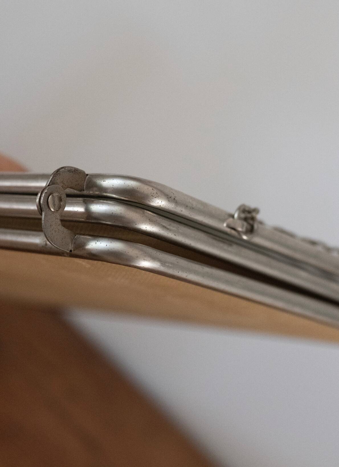 Vintage triptych barber mirror