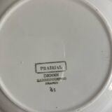 5 prairial digoin soup plates - dark foliage