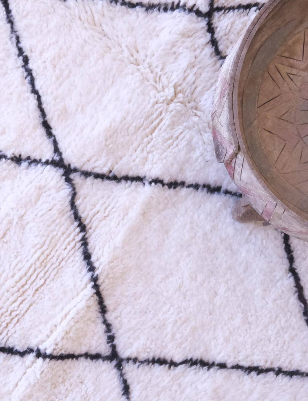 Beni Ouarain rug from Morocco - 181 x 133 cm