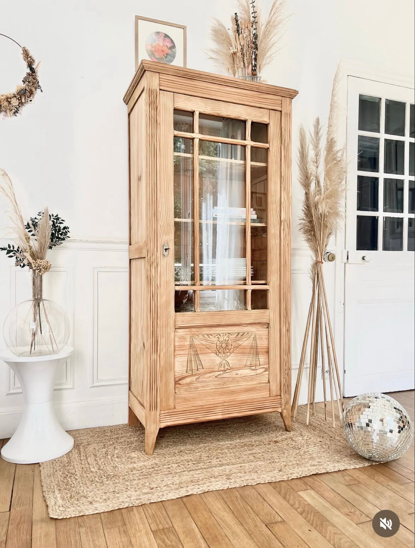 Parisian glass cabinet
