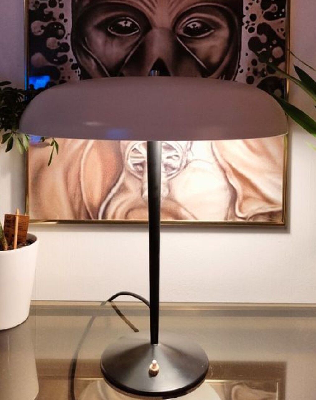 Vintage mushroom lamp 1950