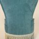 Fauteuil crapaud en velours bleu